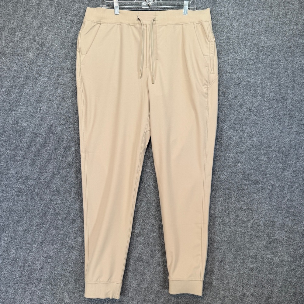 Birddogs Jogger Pants Men XXL Tan Built in Liner Performance Sweatpants Stretch